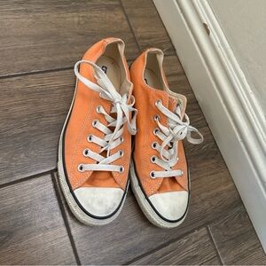 Converse Salmon Orange Canvas Sneakers Men’s 6 —Women's Size 8